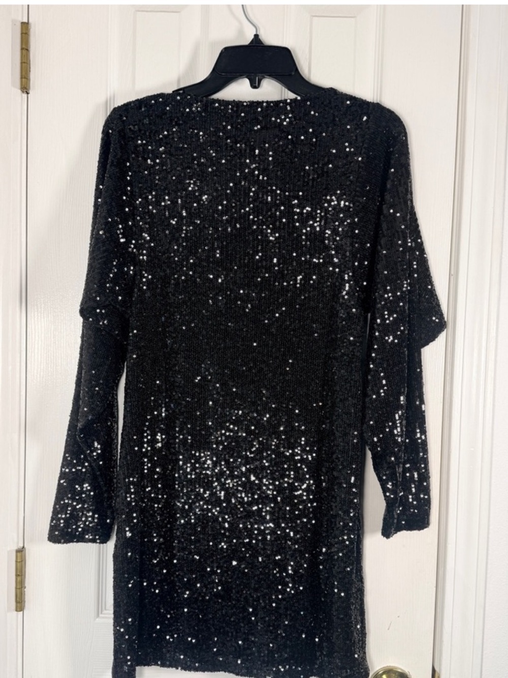 Steve Madden Sequin Long Sleeve Dress